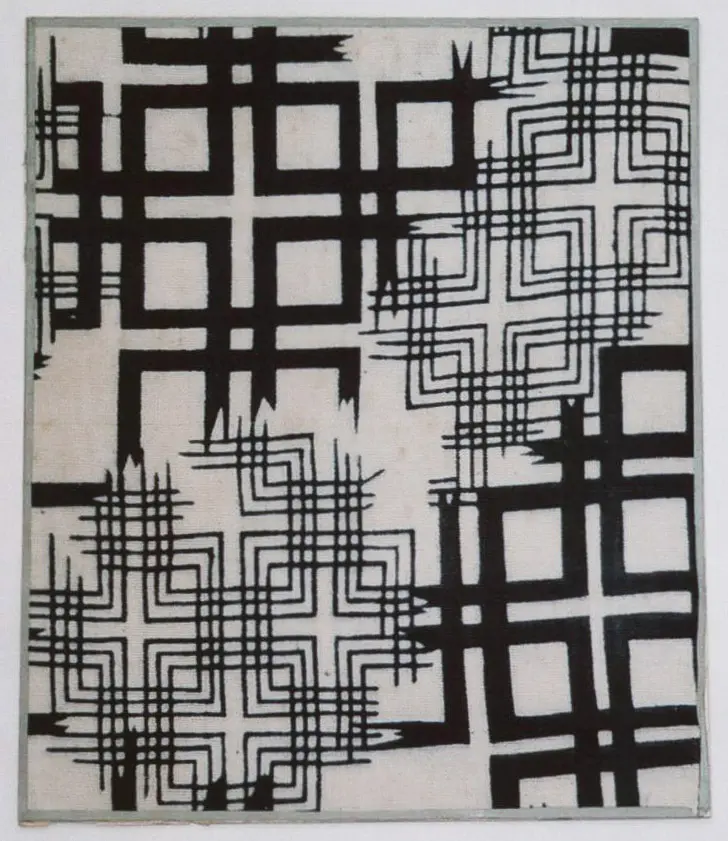 Stoffmuster Blaudruck