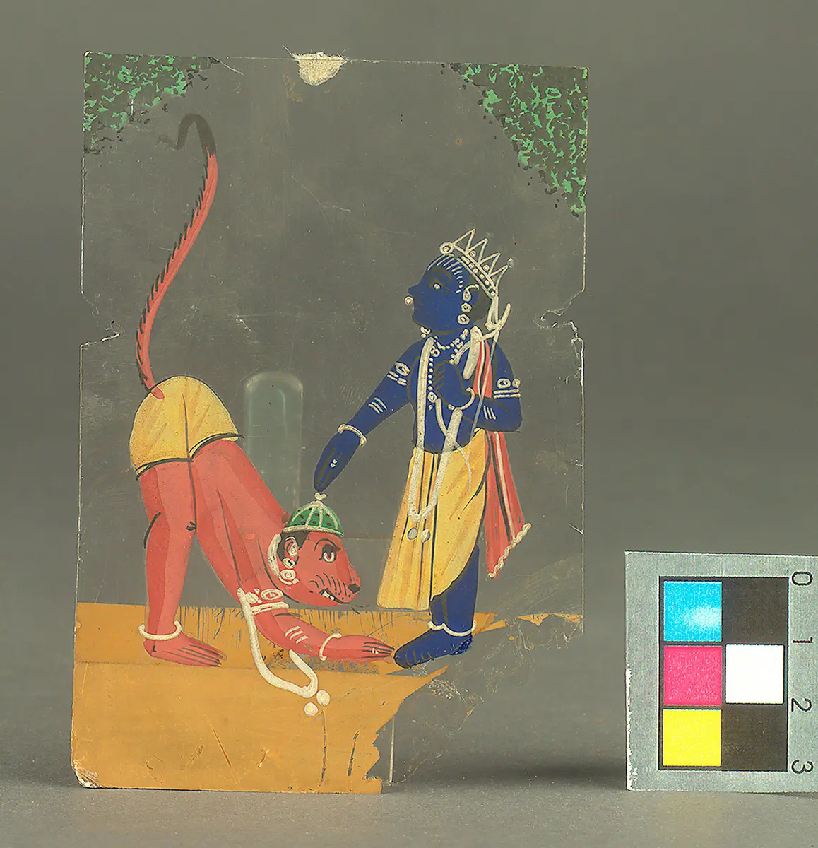 Glimmerbild Rama Hanuman