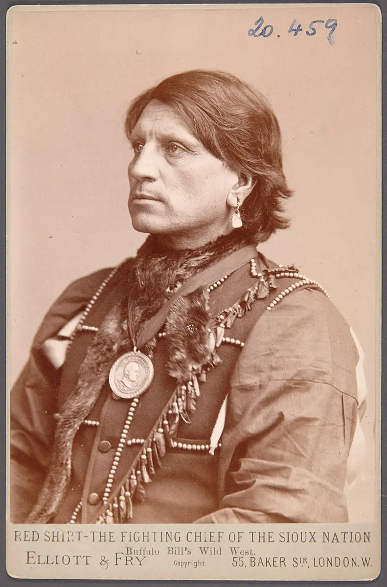 Red Shirt, Sioux-Chief, Akteur in Buffalo Bill's Wild West