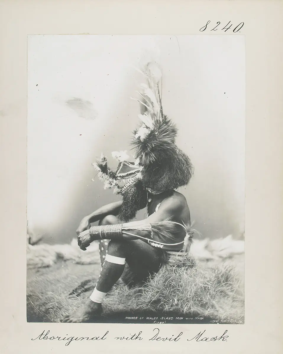 Aboriginal with Devil Mask
