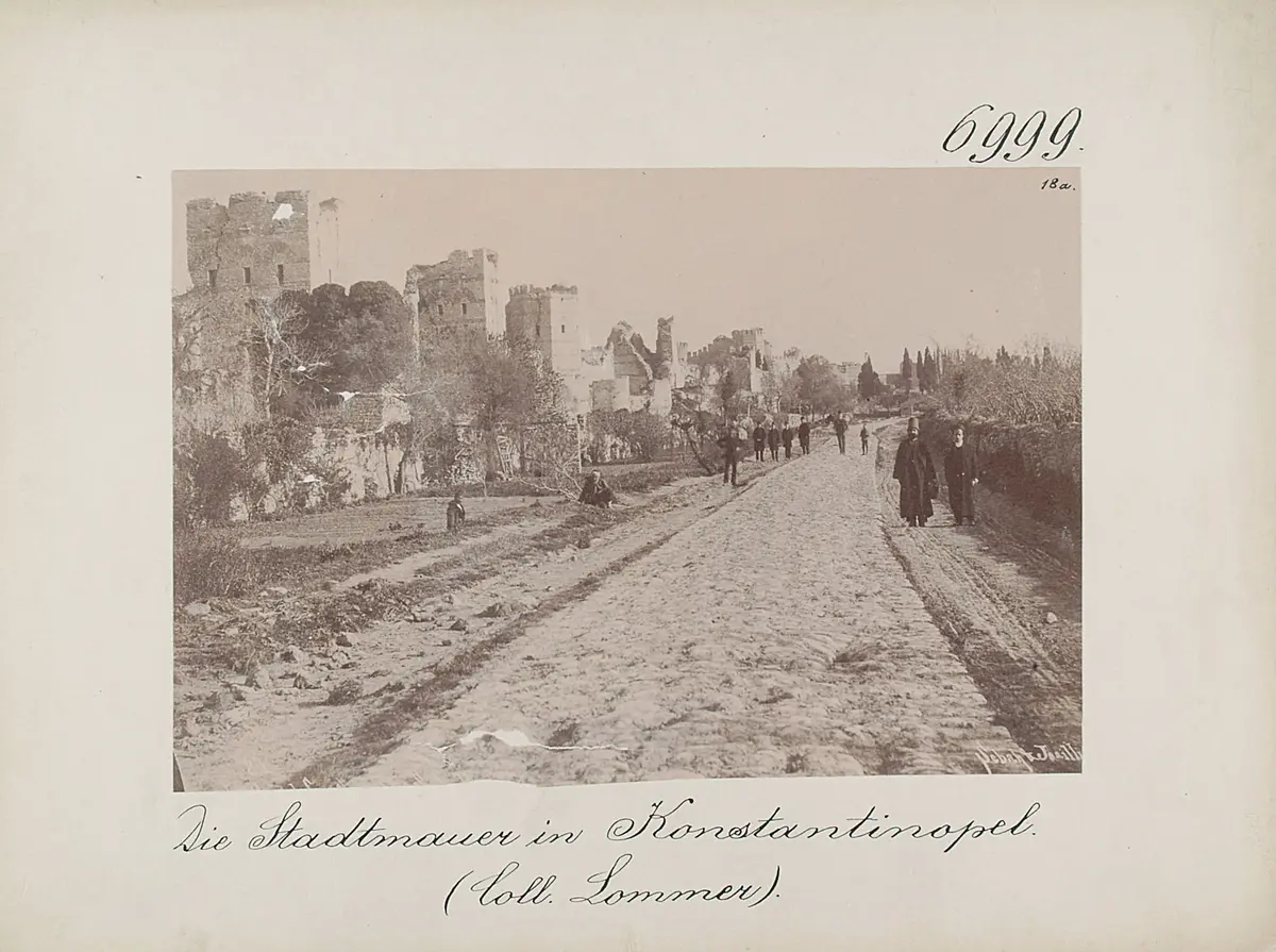 Die Stadtmauer in Konstantinopel