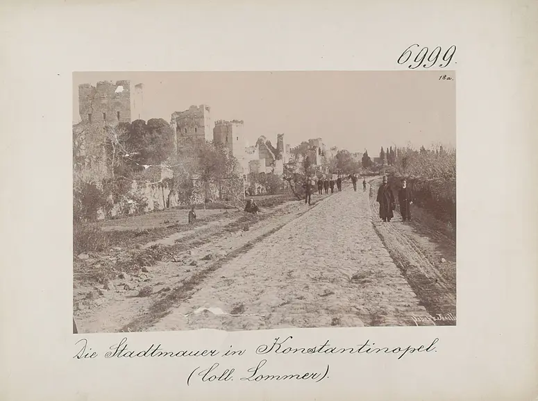 Die Stadtmauer in Konstantinopel