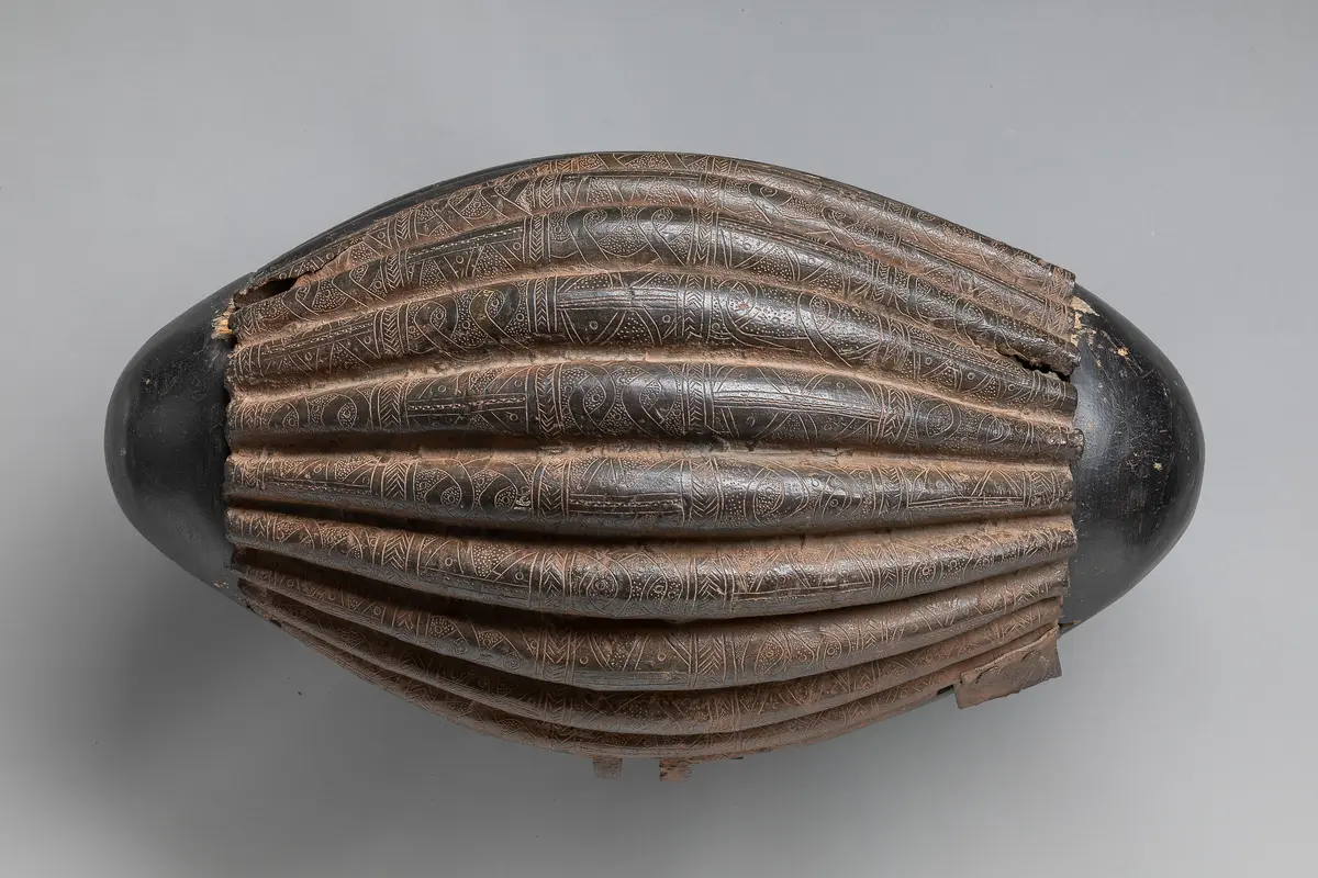 Brass Container Fragment in the Form of a Sacrificial Fruit