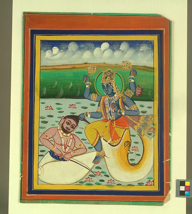 Miniaturmalerei Vishnu