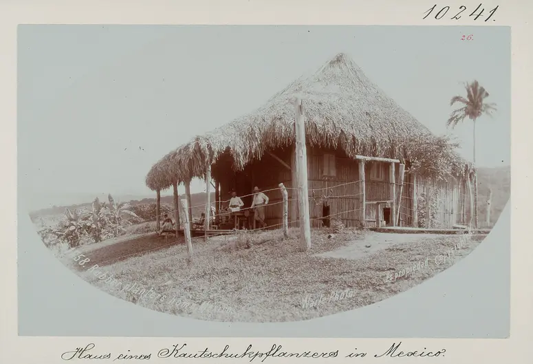 Haus eines Kautschukpflanzers