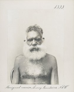 Aboriginal warrior, Snowy Mountains, N.S.W.