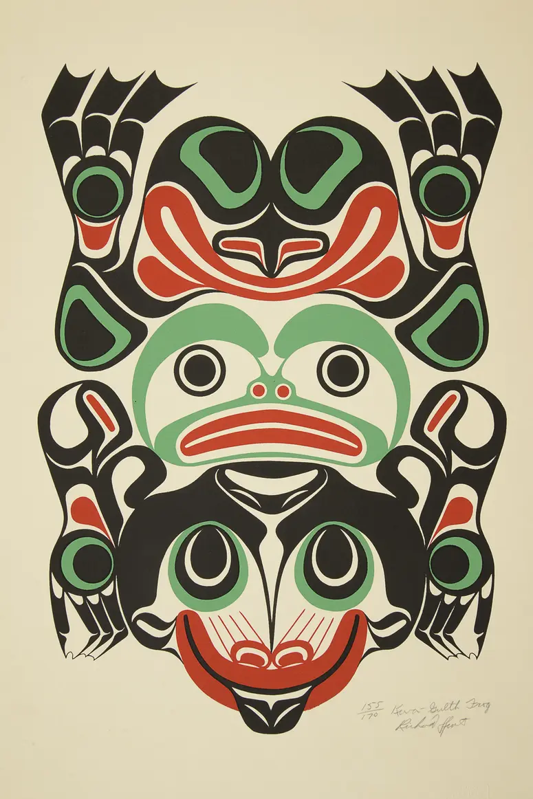 Siebdruck „Kwa-Gulth Frog