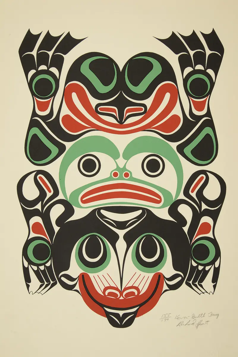 Siebdruck „Kwa-Gulth Frog