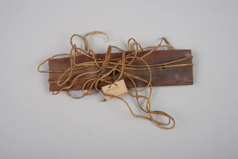 Bauchschmuck auf Holz montiert