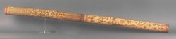 Engraved bamboo tube