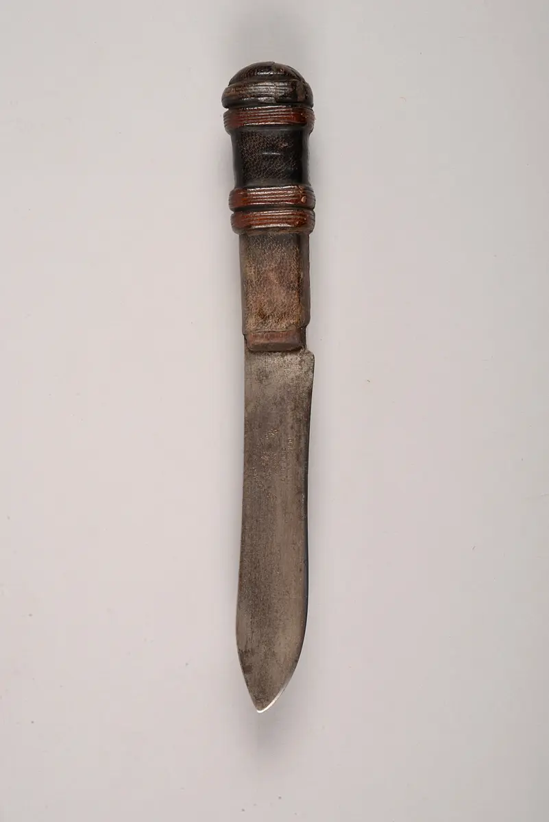 Knife with Sheath and Needle Containers