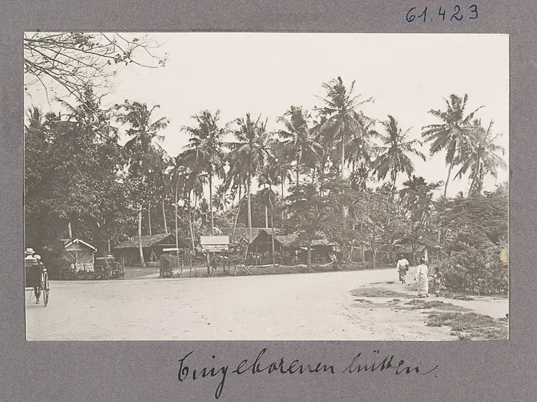 Colombo. Eingeborenenhütten