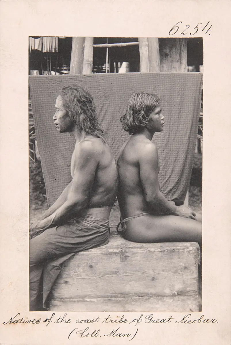Natives of the coast tribe of Great Nicobar