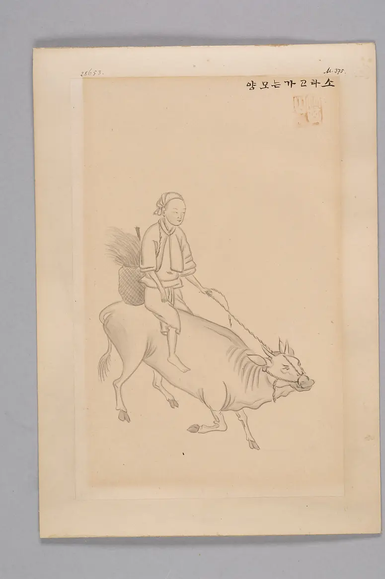 ink painting by the workshop of Kim Jun-geun 김준근 金俊根 (Kisan 기산 箕山)