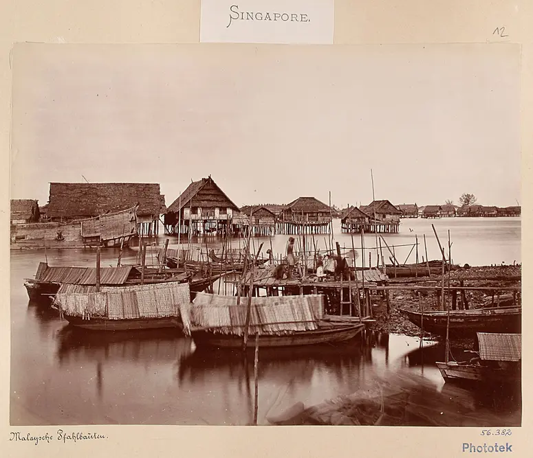 Das malaiische Pfahldorf Kampong Bugis