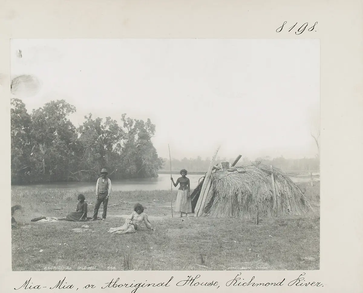 Mia-Mia, or Aboriginal House, Richmond River