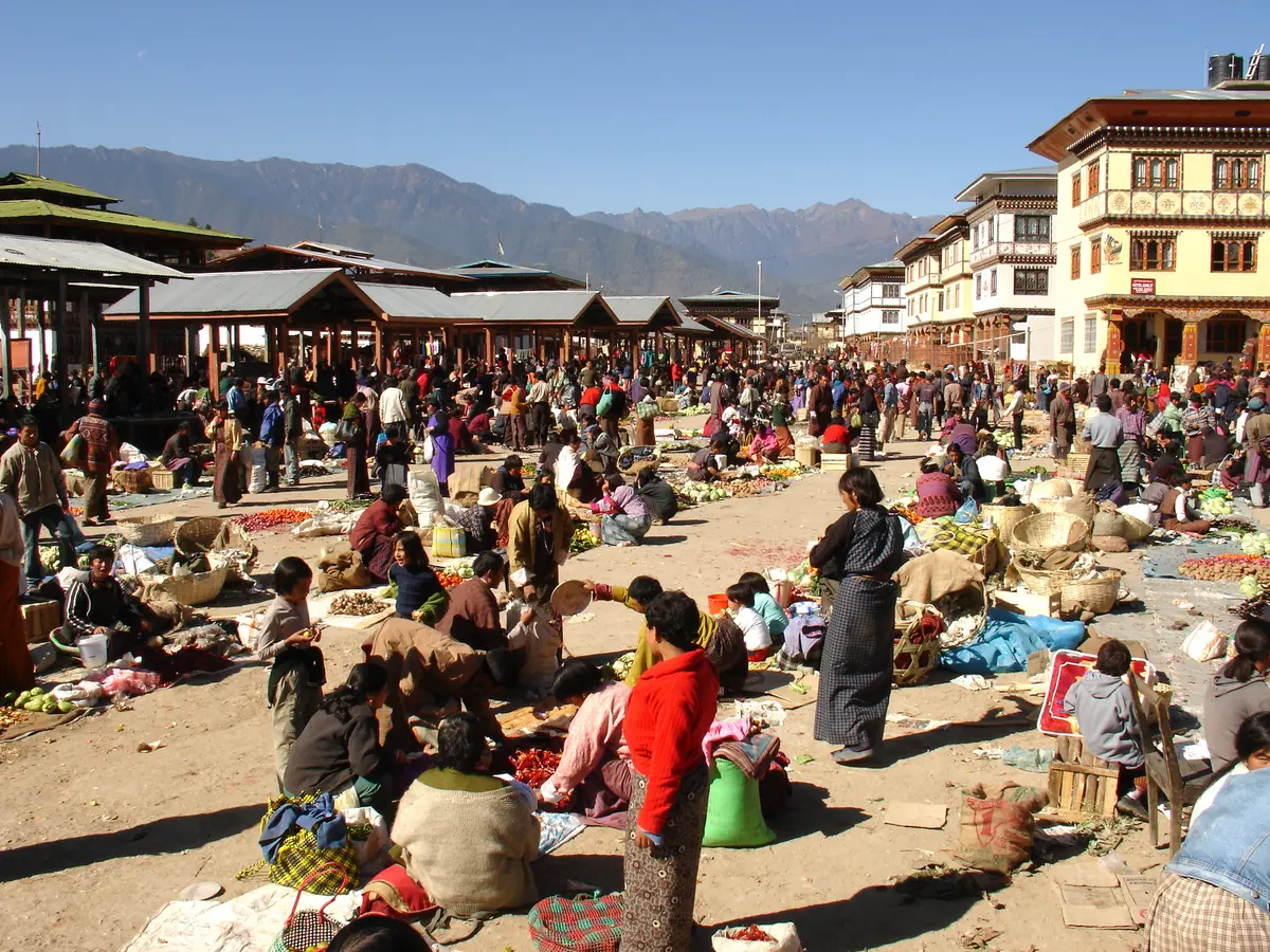 Wochenmarkt in Paro