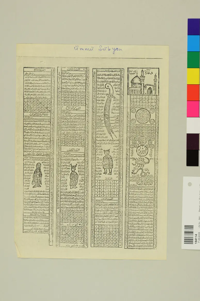 Amulettwertiger Schriftdruck
