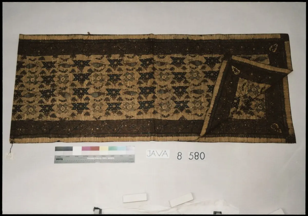 Schultertuch, Batik