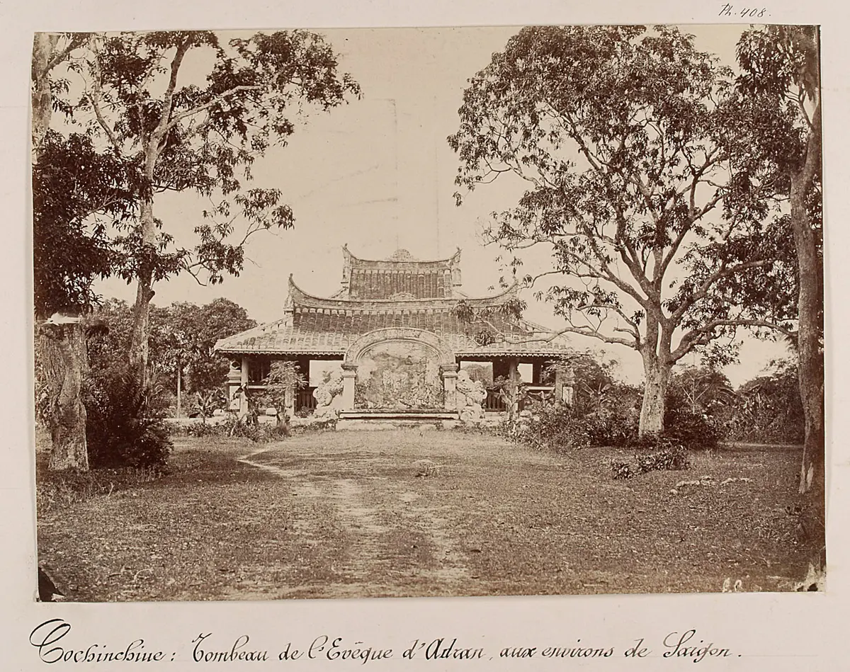 Grabmal des Bischofs von Adran, in der Umgebung von Saigon