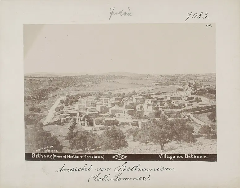 Ansicht von Bethanien, Ruinen von Martha u. Marias Haus