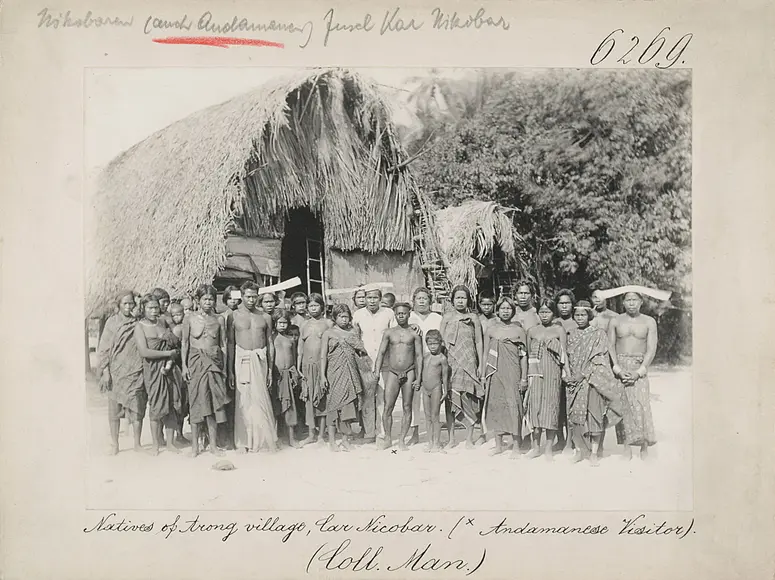 Natives of Arong village, Car Nicobar (*Andamanese Visitor)