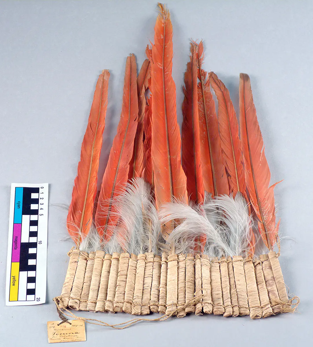 Federkopfschmuck für die Reifefeier der Mädchen