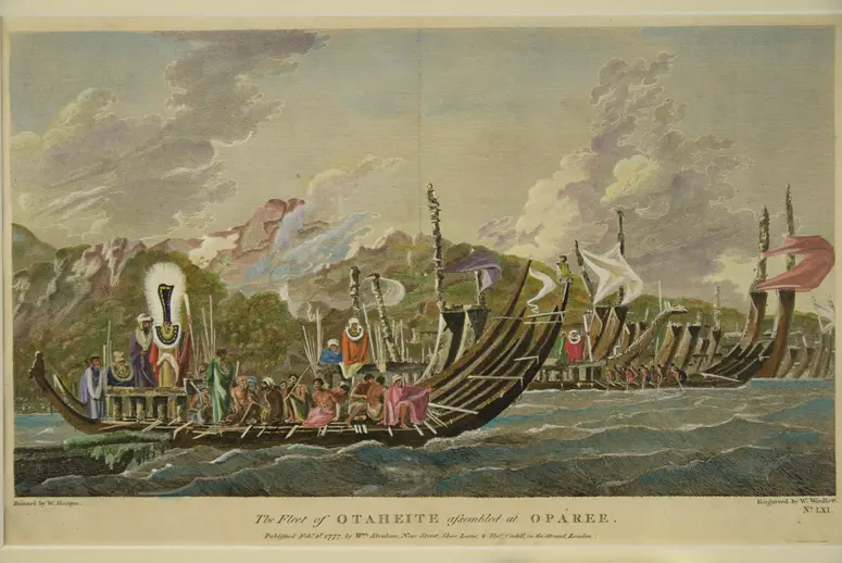 The fleet of OTAHEITE assembled at OPAREE
