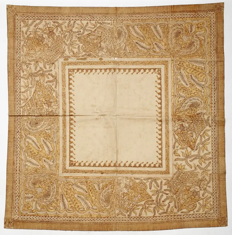 Kopfbedeckung, Batikprobe