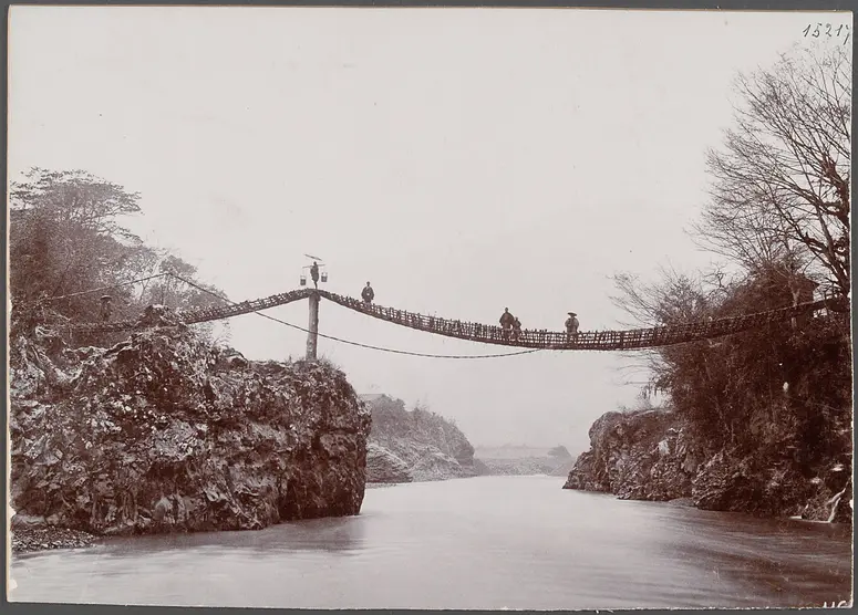 Japan, Brücke über den Fuji-Kawa. 15.VIII.1893