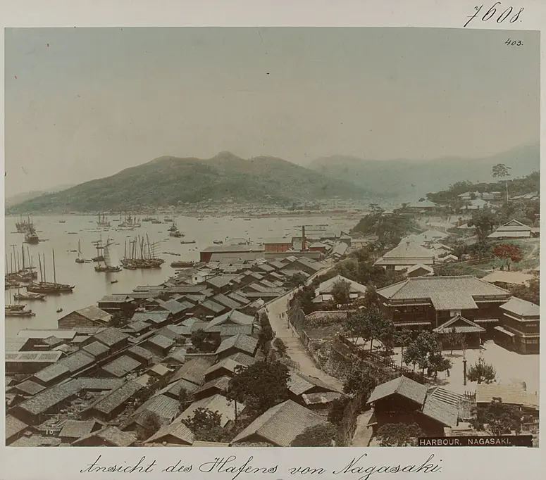 Nagasaki: Ansicht des Hafens