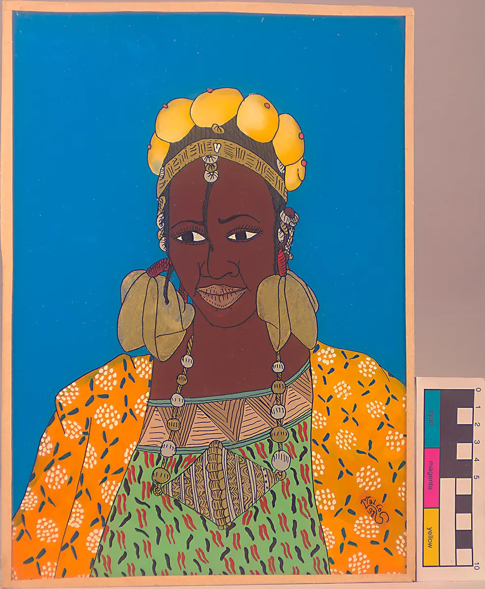 Reverse-glass painting