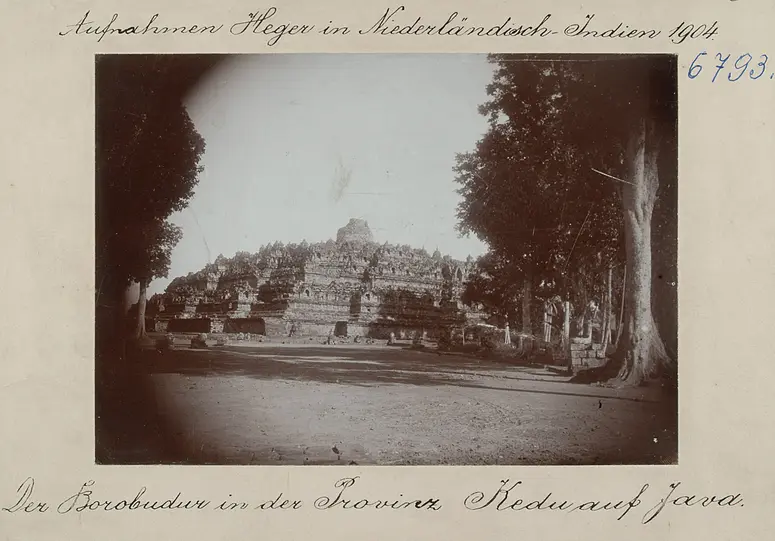 Der Borobudur in der Provinz Kedu auf Java