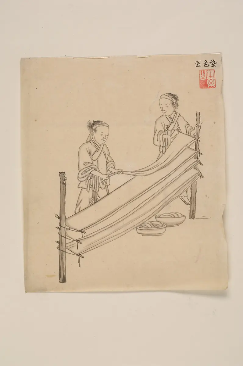 Tuschezeichnung der Werkstatt Kim Jun-geun 김준근 金俊根 (Kisan 기산 箕山)