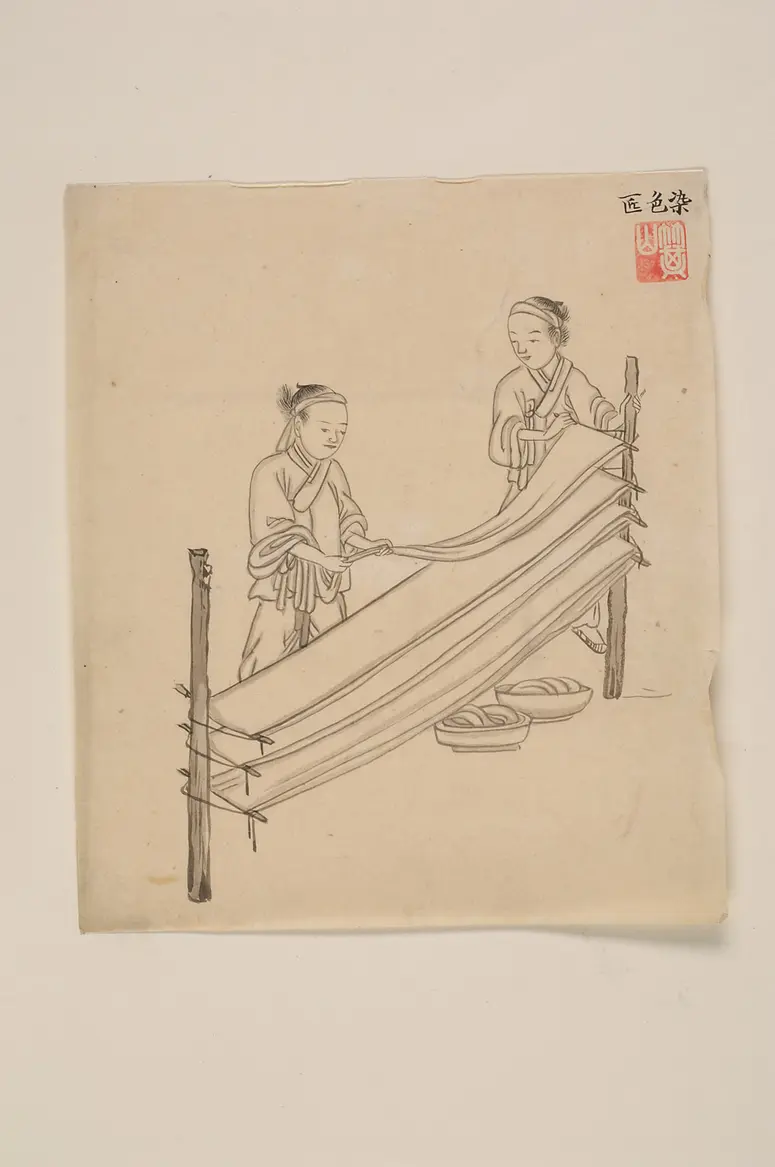 Tuschezeichnung der Werkstatt Kim Jun-geun 김준근 金俊根 (Kisan 기산 箕山)