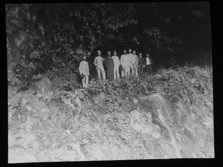 Nikko: Urami Wasserfall [Uraminotaki], 21.8.1893