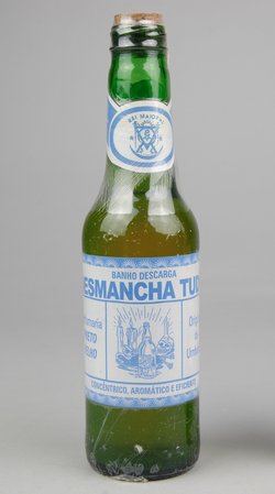 Altar-Ensemble: Flasche mit Banho Descara