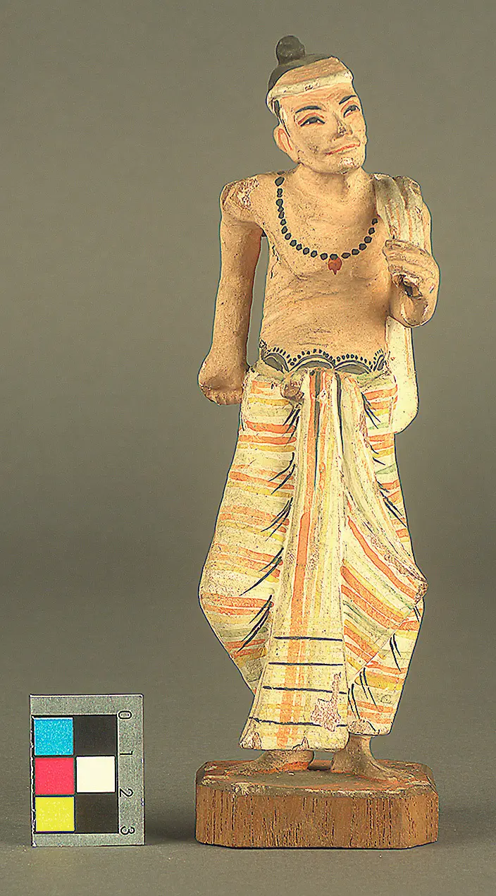 Holzfigur: Wäscher