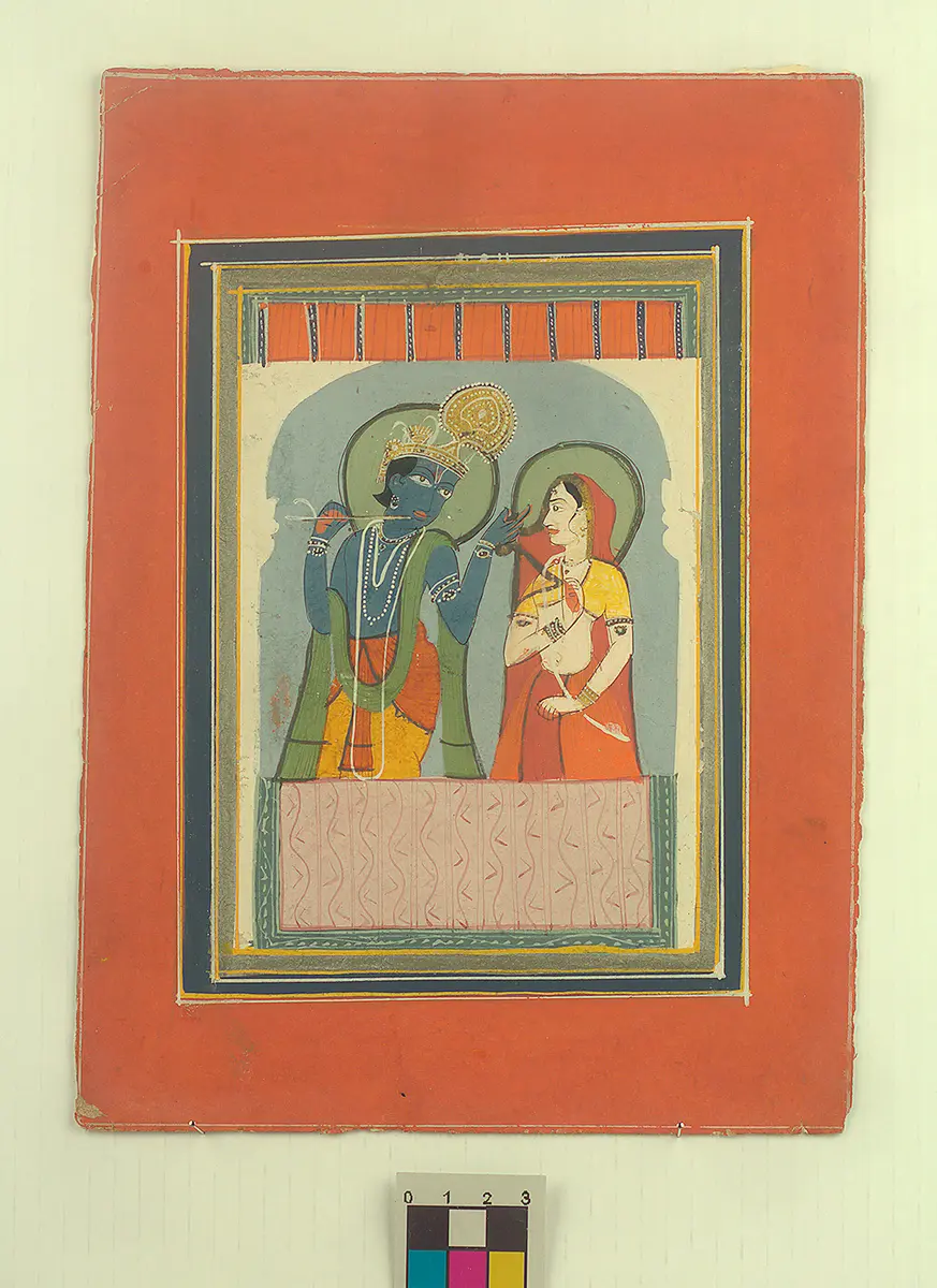 Miniaturmalerei Krishna Radha
