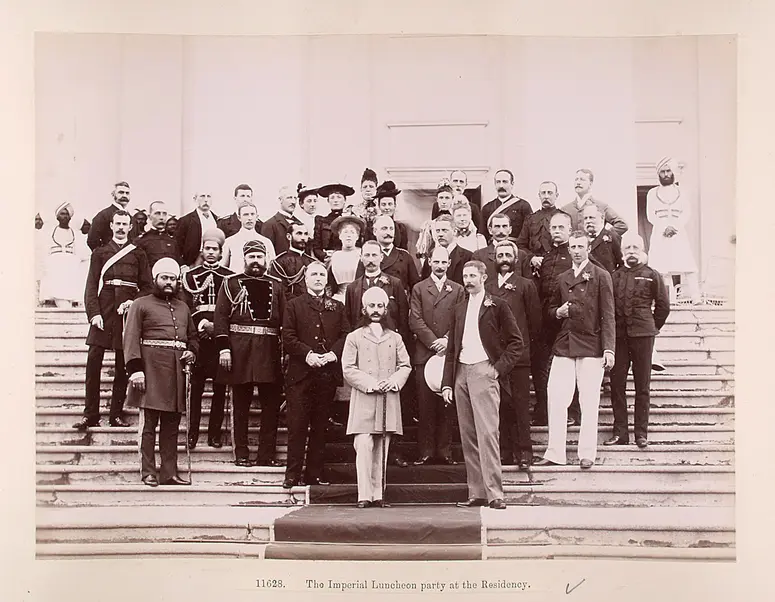 The Imperial Luncheon party at the Residency