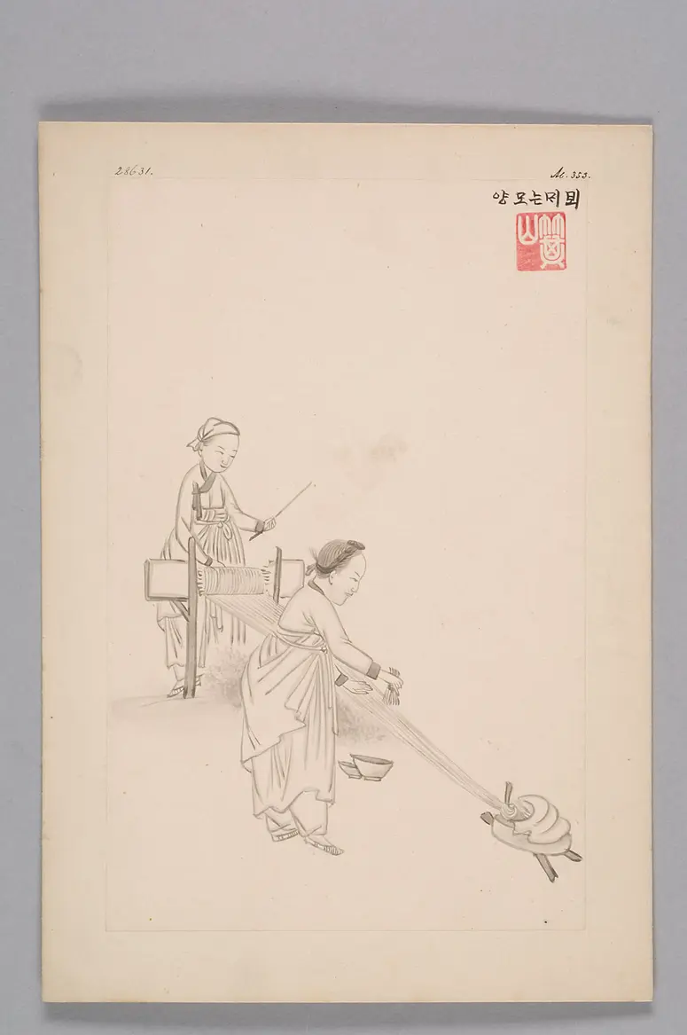 ink painting of the workshop Kim Jun-geun 김준근 金俊根 (Kisan 기산 箕山)