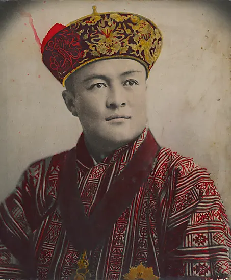 Portrait des 2. Königs von Bhutan, Jigme Wangchuck