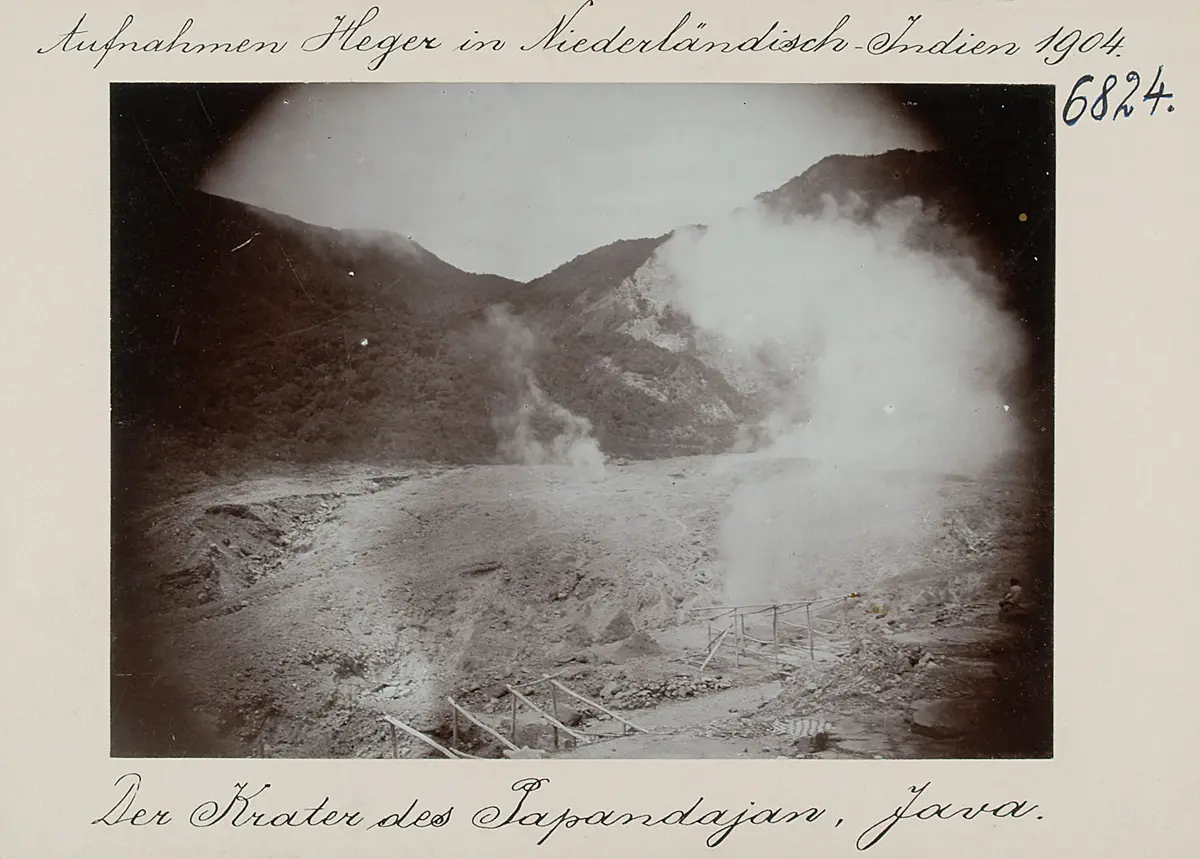 Der Krater des Papandajan, West-Java