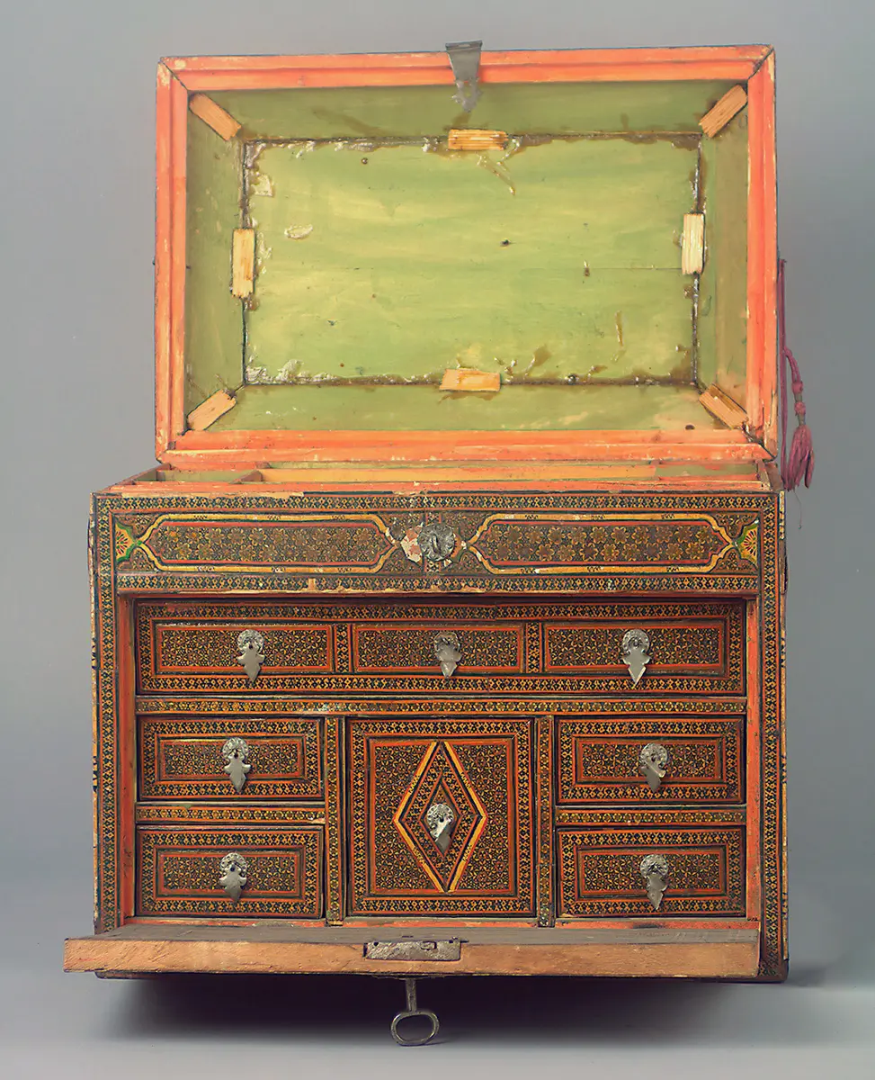 Khatamkari inlaid cabinet
