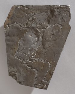 Felsgravierung: Menschliche Figur