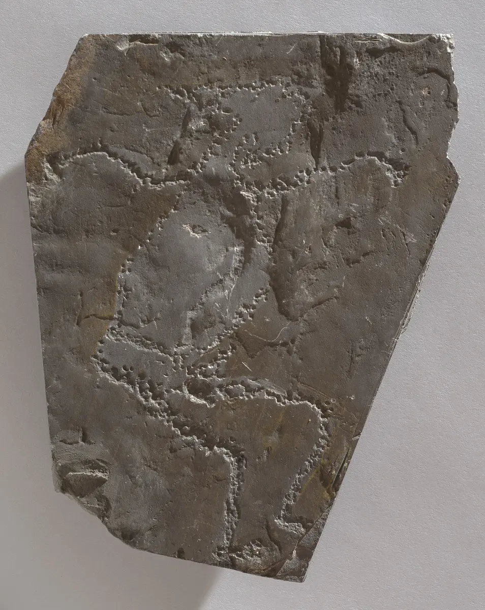 Felsgravierung: Menschliche Figur