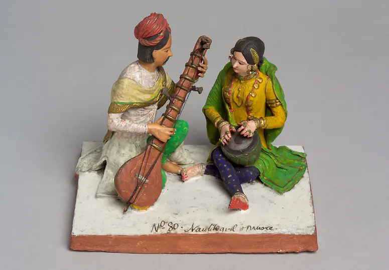Tänzerin (Nautch) und Musiker