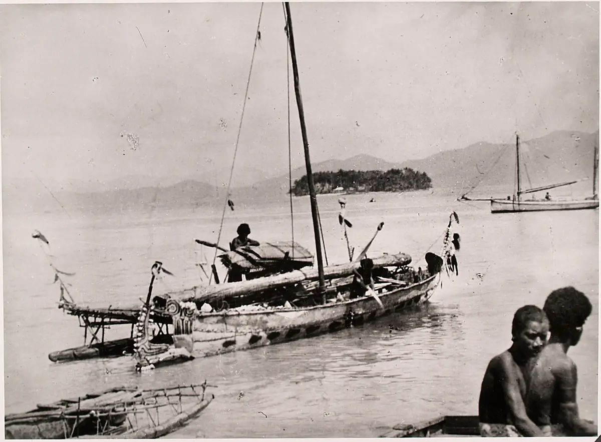 Auslegerboot, Britisch-Neuguinea
