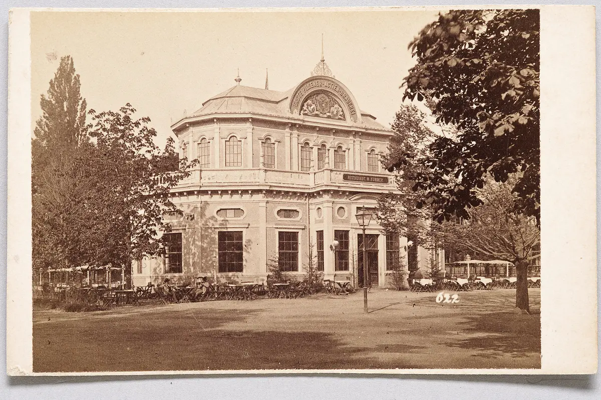 Weltausstellung 1873 in Wien; Pavillon Erste Pilsener-Actien-Brauerei