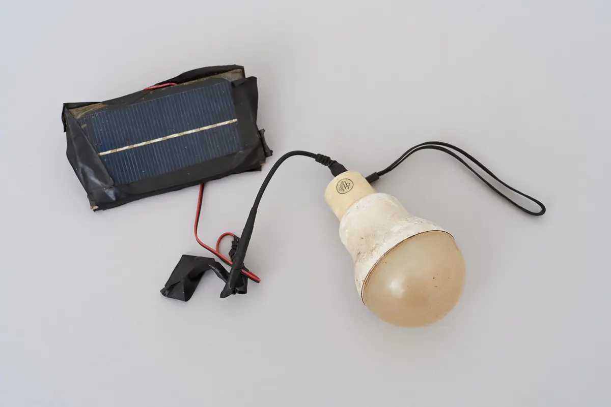 Solarpanel und LED Lampe